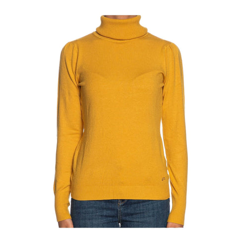Dolcevita Donna basic a tinta unita Ocra Yes Zee- Francavilla Moda
